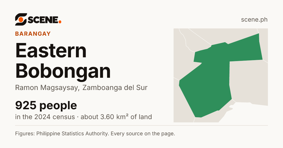 Eastern Bobongan, Ramon Magsaysay, barangay: 925 people in the 2024 census