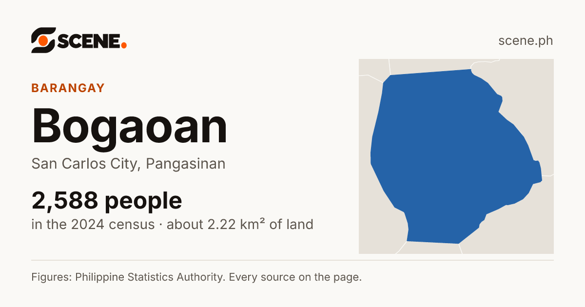 Bogaoan, San Carlos City, barangay: 2,588 people in the 2024 census