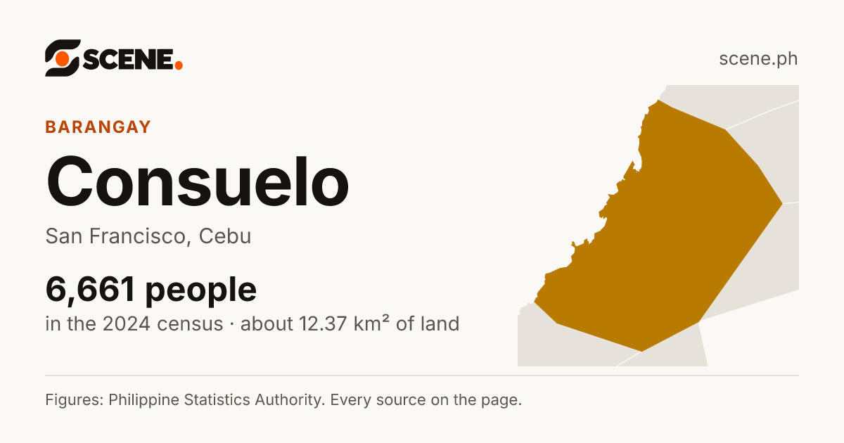 Consuelo, San Francisco, barangay: 6,661 people in the 2024 census