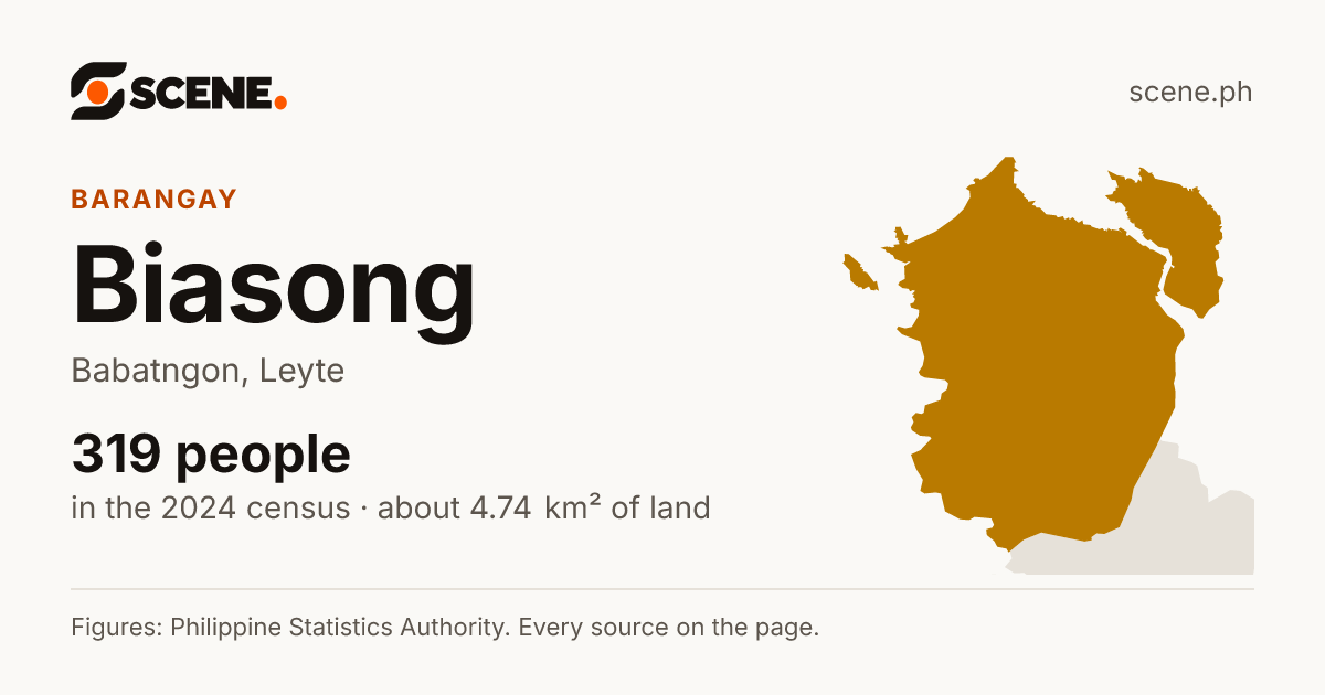 Biasong, Babatngon, barangay: 319 people in the 2024 census