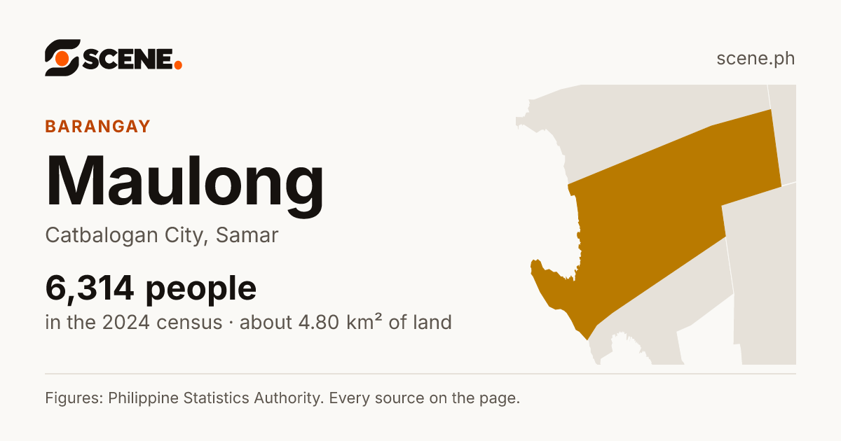Maulong, Catbalogan City, barangay: 6,314 people in the 2024 census
