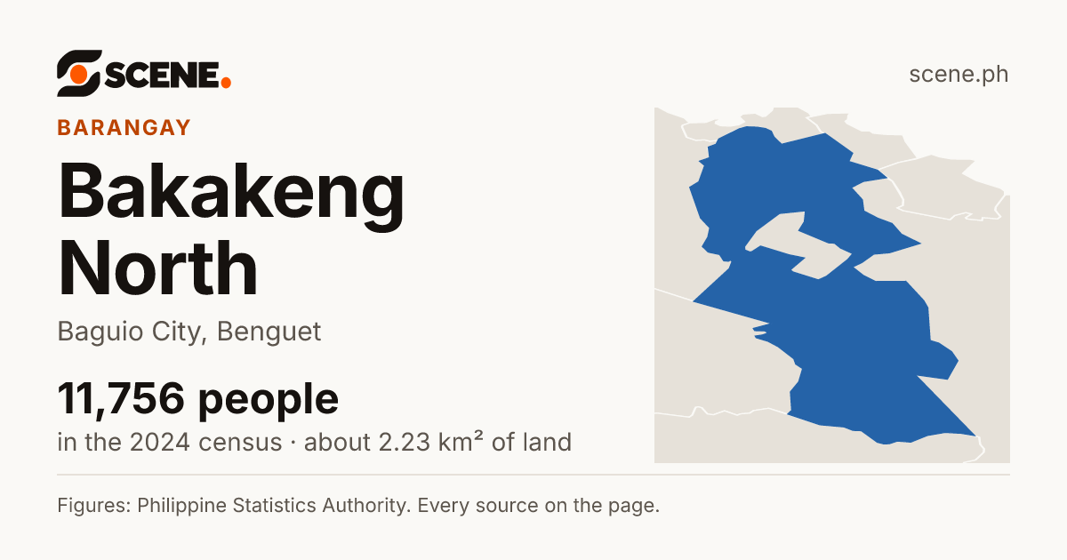 Bakakeng North, Baguio City, barangay: 11,756 people in the 2024 census