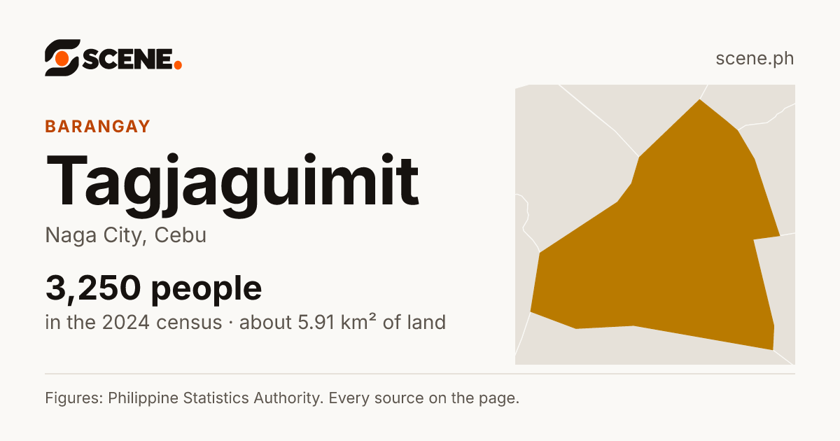 Tagjaguimit, Naga City, barangay: 3,250 people in the 2024 census