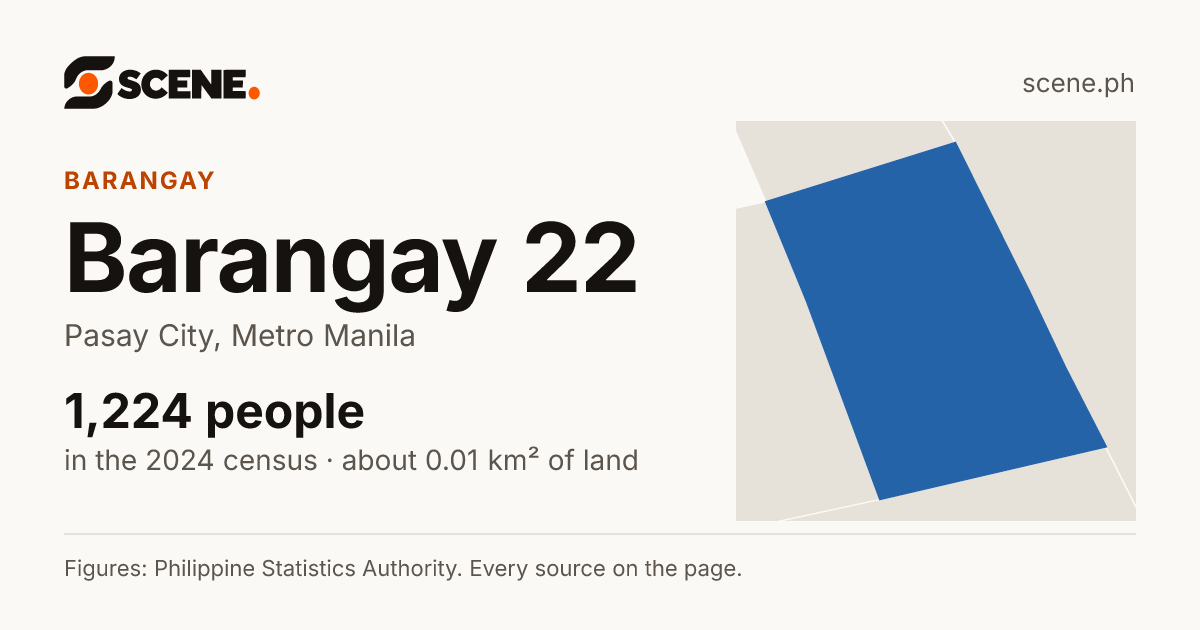 Barangay 22, Pasay City, barangay: 1,224 people in the 2024 census