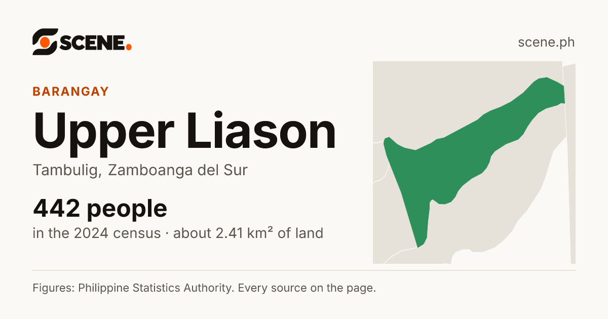 Upper Liason, Tambulig, barangay: 442 people in the 2024 census