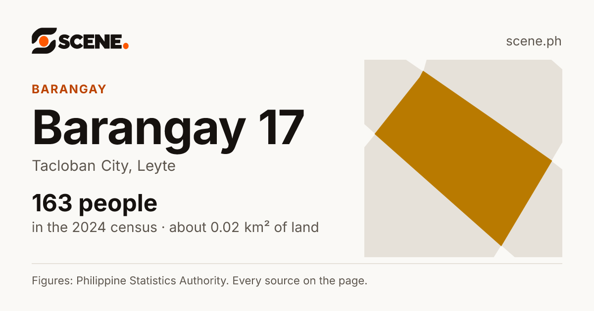 Barangay 17, Tacloban City, barangay: 163 people in the 2024 census