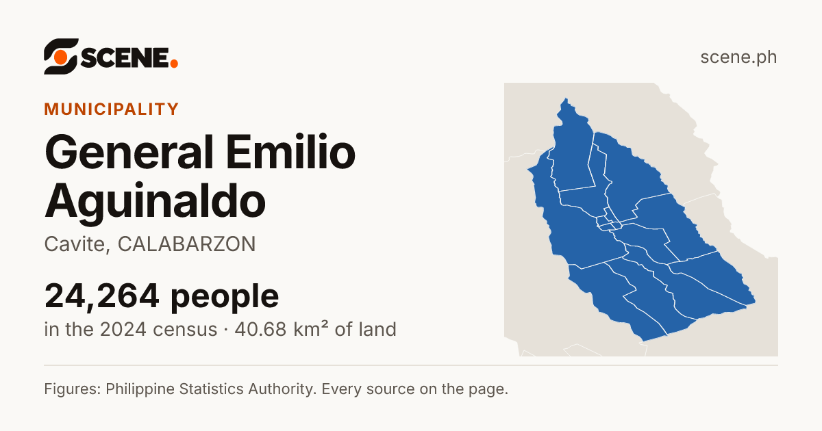 General Emilio Aguinaldo, Cavite, municipality: 24,264 people in the 2024 census