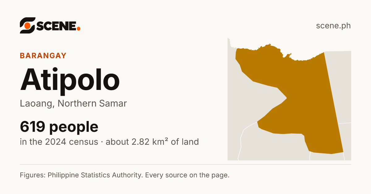 Atipolo, Laoang, barangay: 619 people in the 2024 census