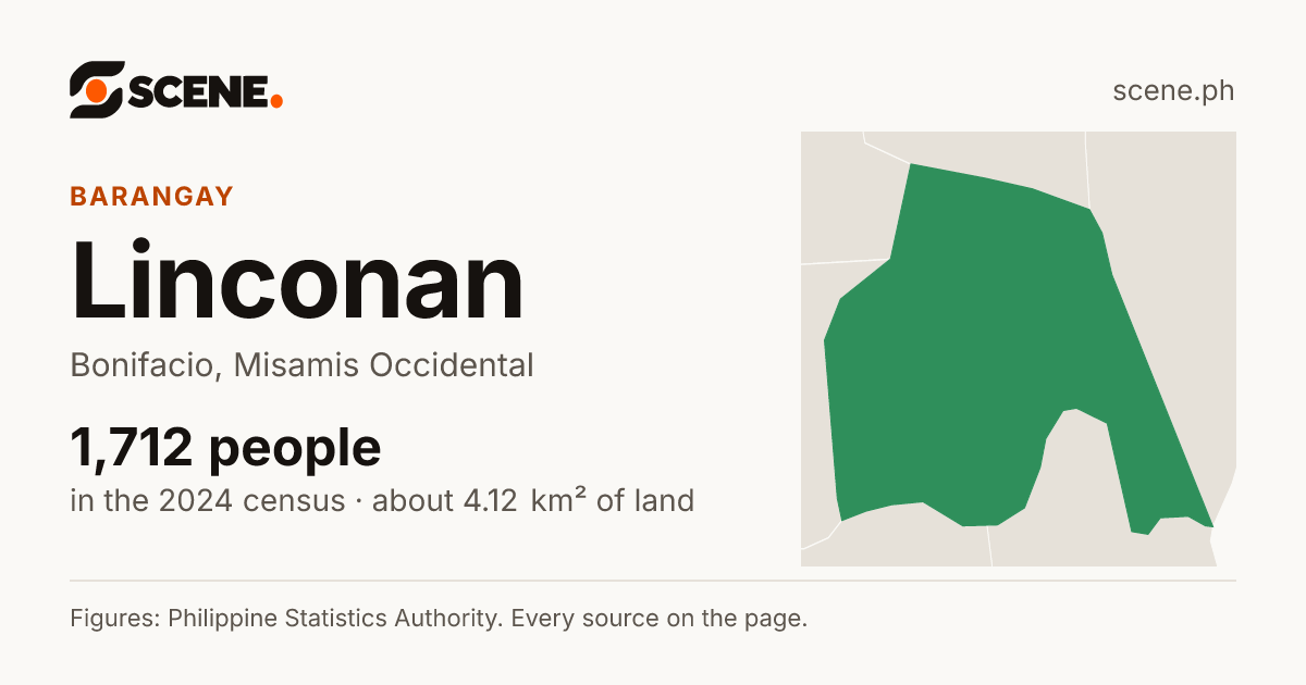 Linconan, Bonifacio, barangay: 1,712 people in the 2024 census