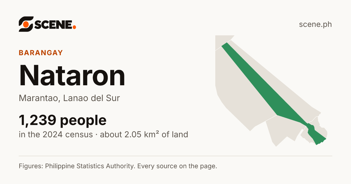 Nataron, Marantao, barangay: 1,239 people in the 2024 census