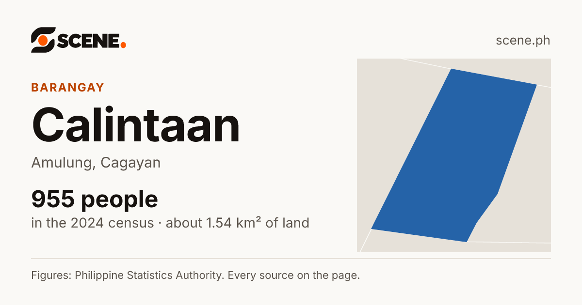 Calintaan, Amulung, barangay: 955 people in the 2024 census