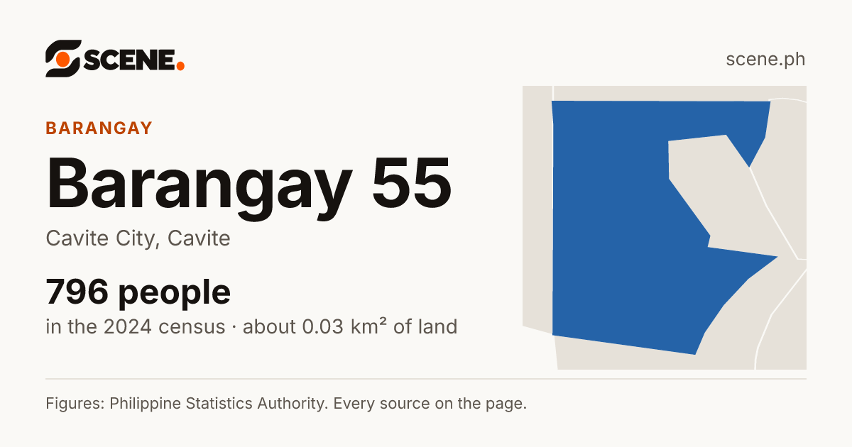 Barangay 55, Cavite City, barangay: 796 people in the 2024 census