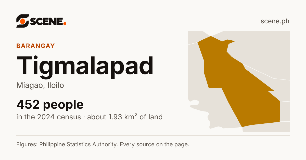 Tigmalapad, Miagao, barangay: 452 people in the 2024 census
