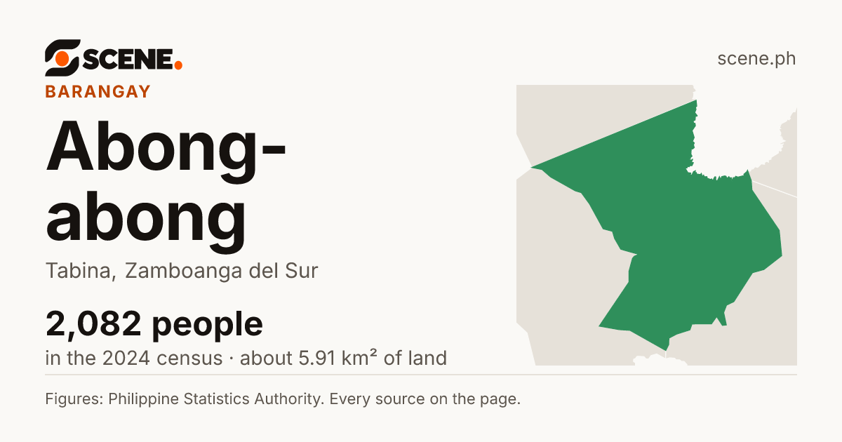 Abong-abong, Tabina, barangay: 2,082 people in the 2024 census