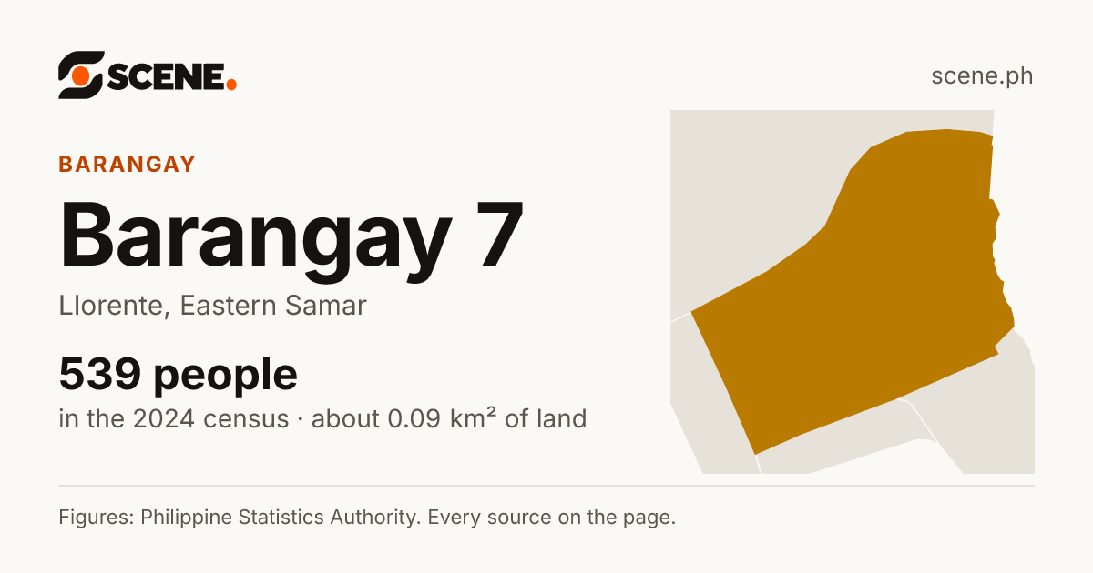 Barangay 7, Llorente, barangay: 539 people in the 2024 census