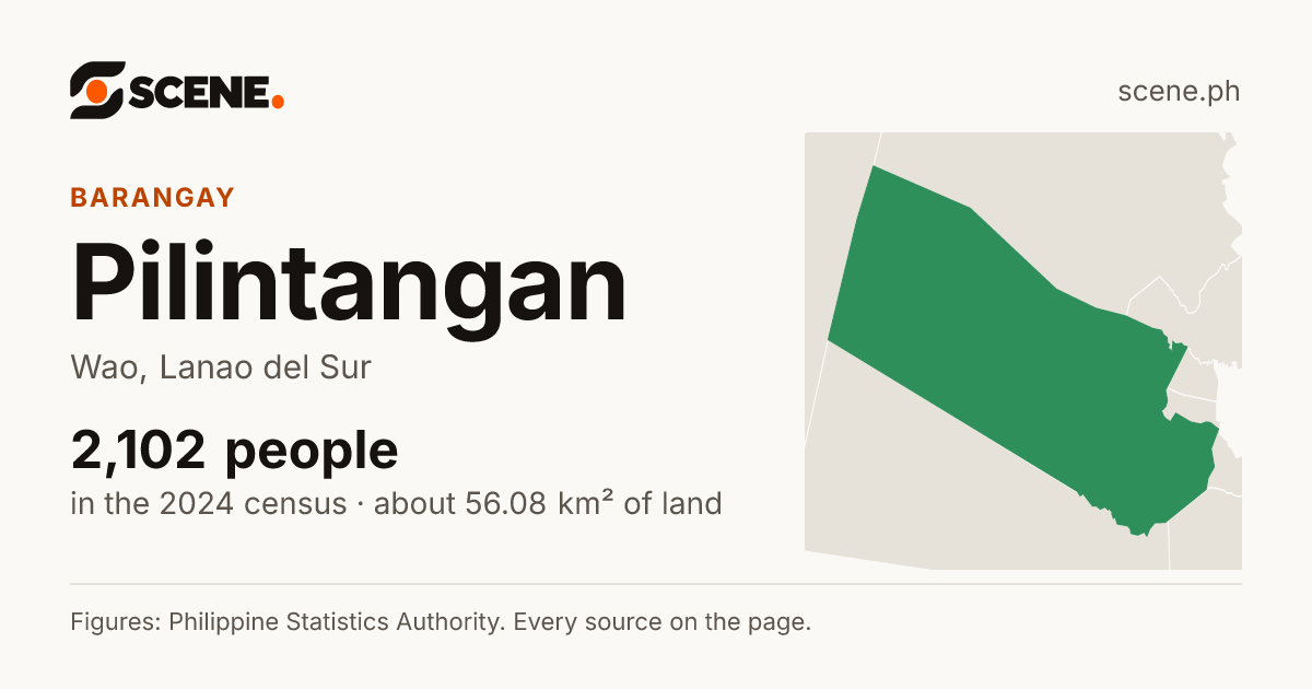 Pilintangan, Wao, barangay: 2,102 people in the 2024 census