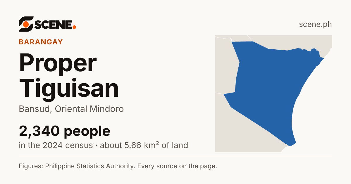 Proper Tiguisan, Bansud, barangay: 2,340 people in the 2024 census