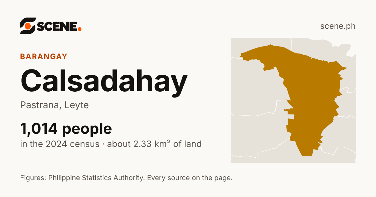 Calsadahay, Pastrana, barangay: 1,014 people in the 2024 census