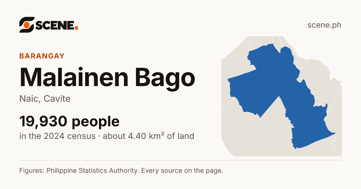 Malainen Bago, Naic, barangay: 19,930 people in the 2024 census