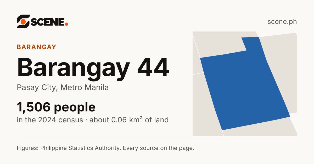 Barangay 44, Pasay City, barangay: 1,506 people in the 2024 census