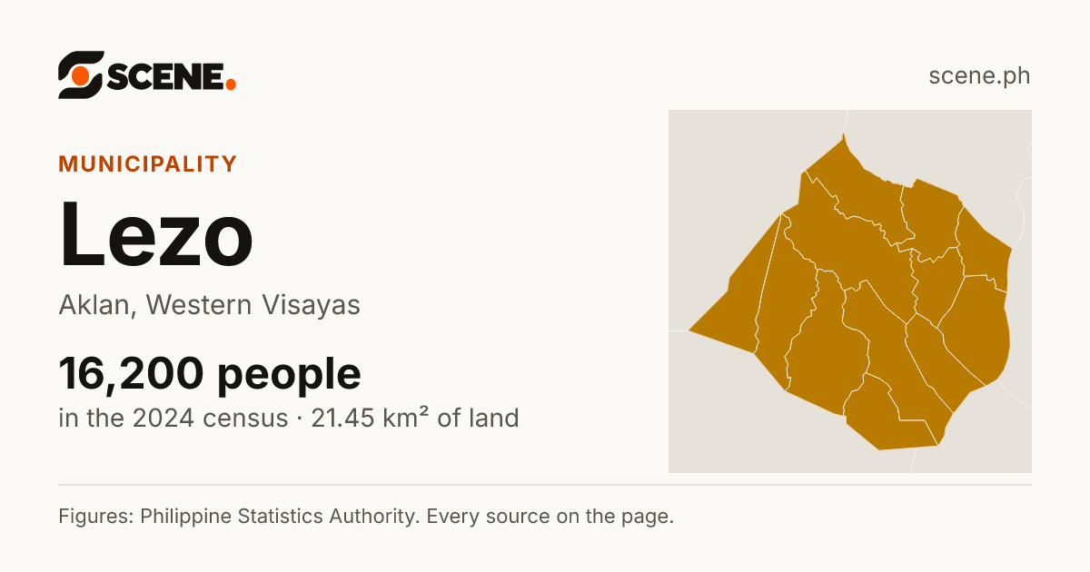 Lezo, Aklan, municipality: 16,200 people in the 2024 census