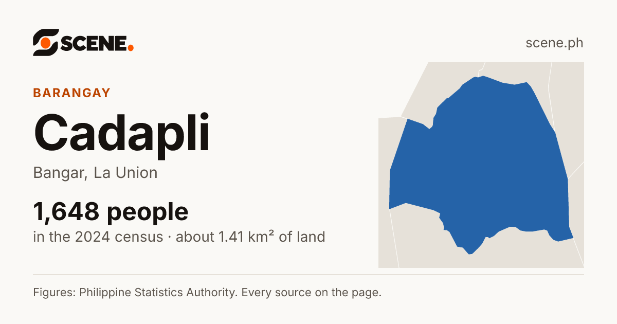 Cadapli, Bangar, barangay: 1,648 people in the 2024 census
