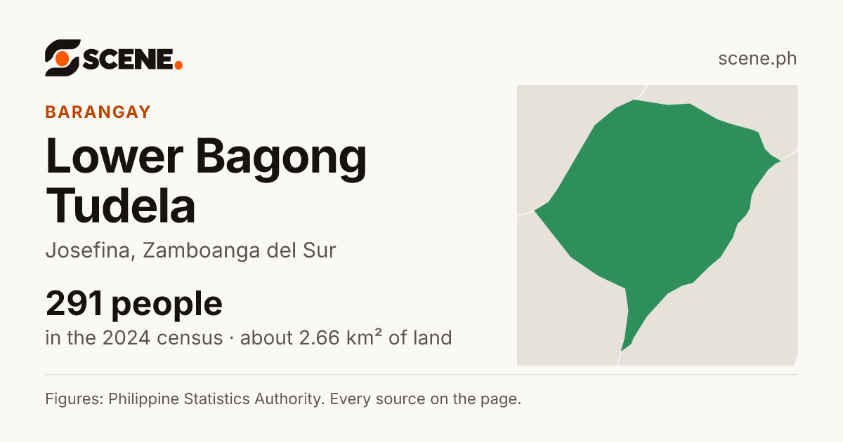 Lower Bagong Tudela, Josefina, barangay: 291 people in the 2024 census