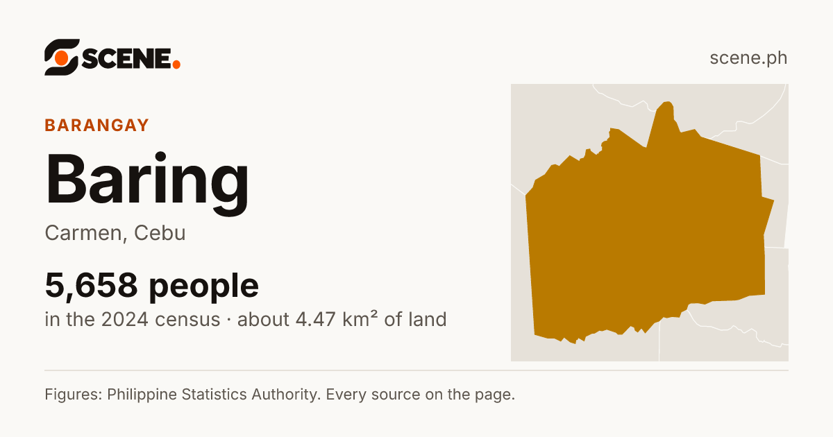 Baring, Carmen, barangay: 5,658 people in the 2024 census
