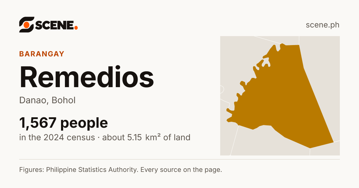 Remedios, Danao, barangay: 1,567 people in the 2024 census