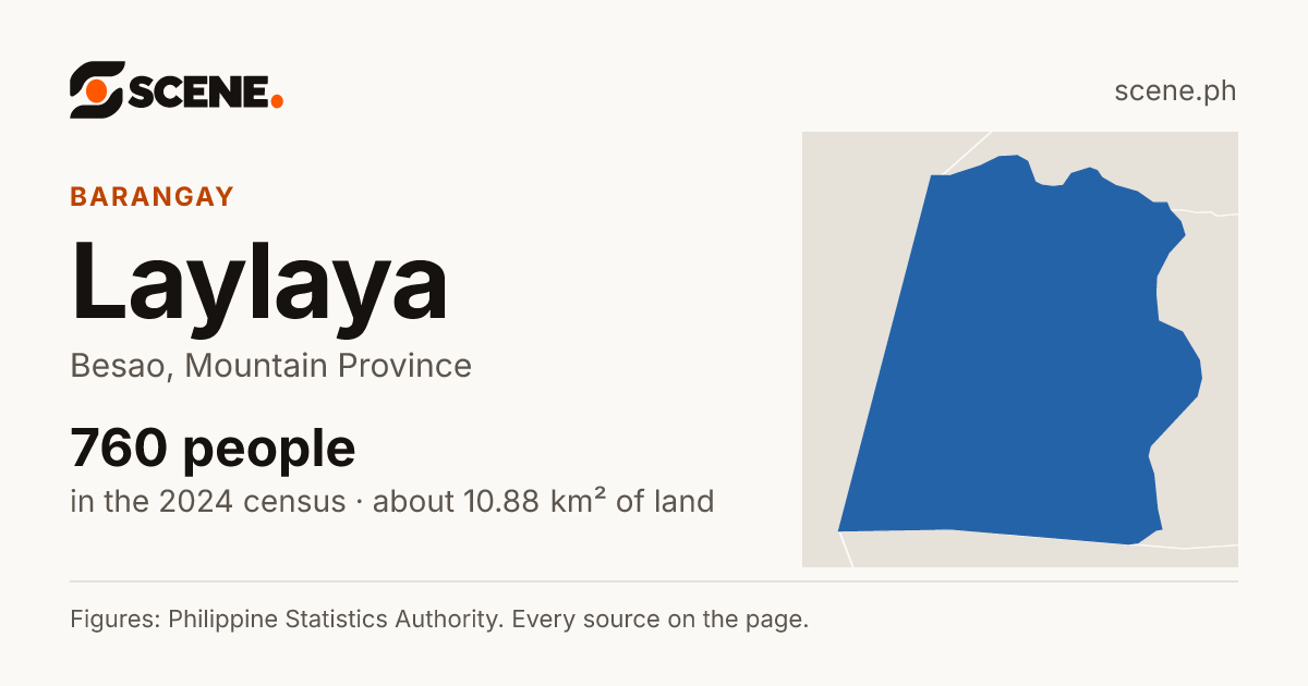 Laylaya, Besao, barangay: 760 people in the 2024 census