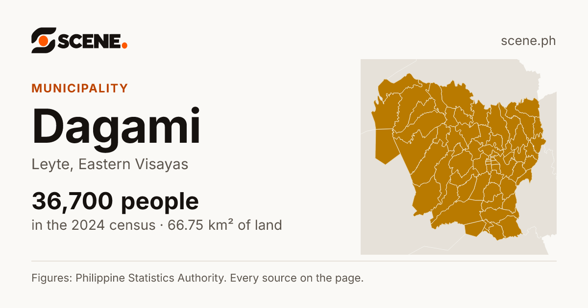 Dagami, Leyte, municipality: 36,700 people in the 2024 census