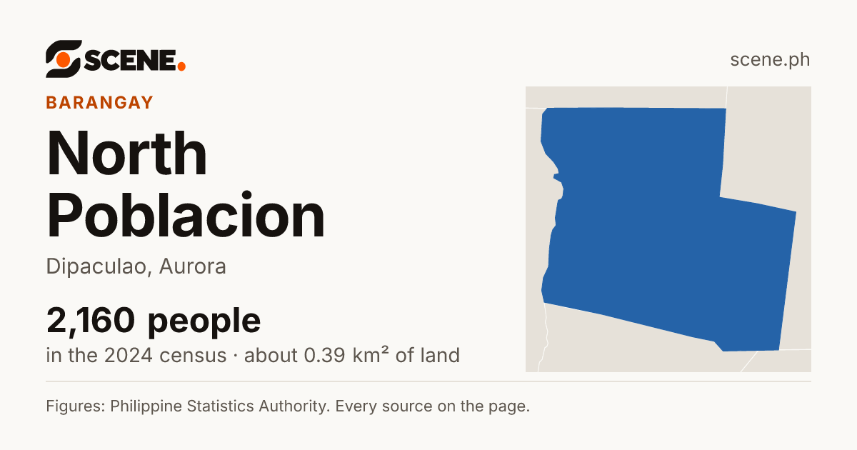 North Poblacion, Dipaculao, barangay: 2,160 people in the 2024 census