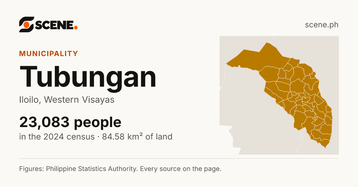 Tubungan, Iloilo, municipality: 23,083 people in the 2024 census