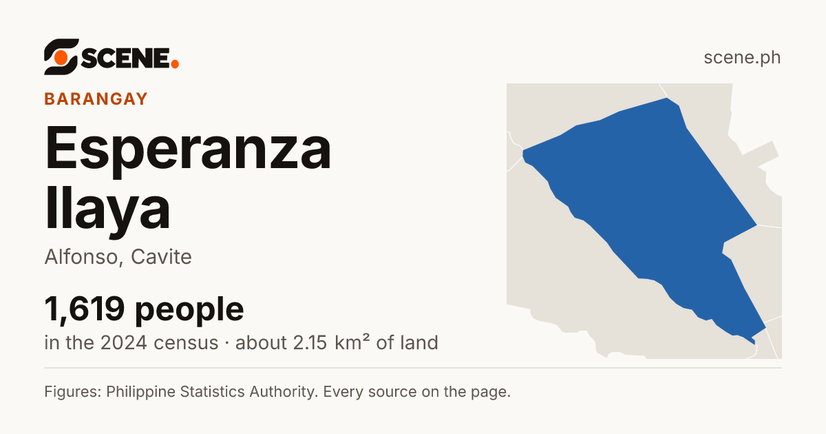 Esperanza Ilaya, Alfonso, barangay: 1,619 people in the 2024 census