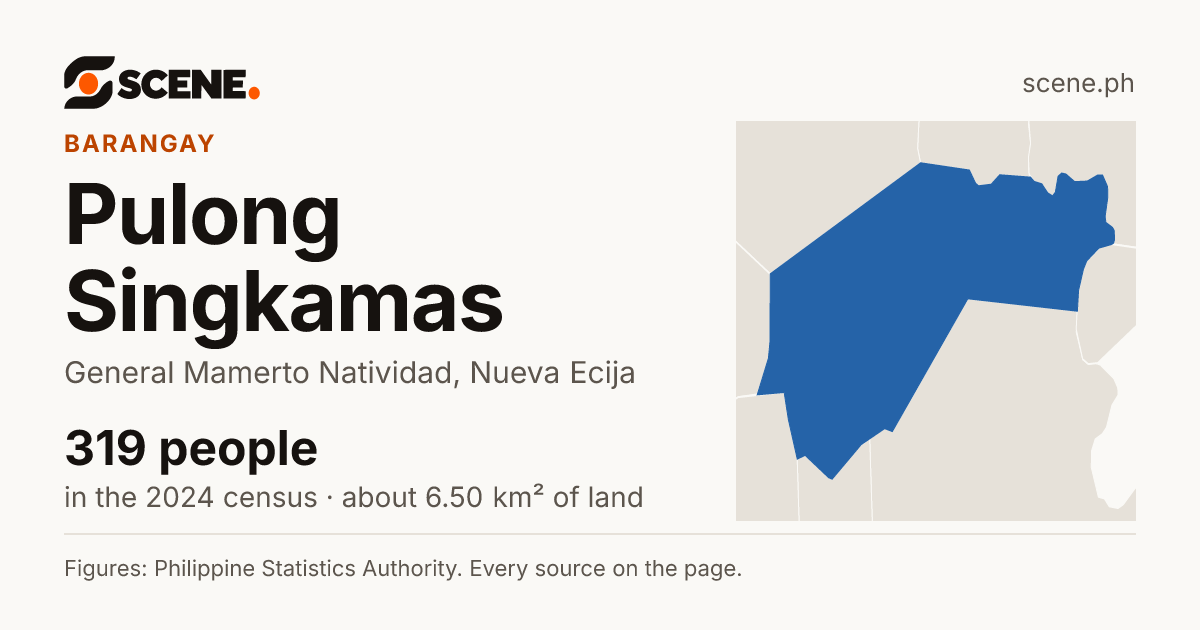 Pulong Singkamas, General Mamerto Natividad, barangay: 319 people in the 2024 census
