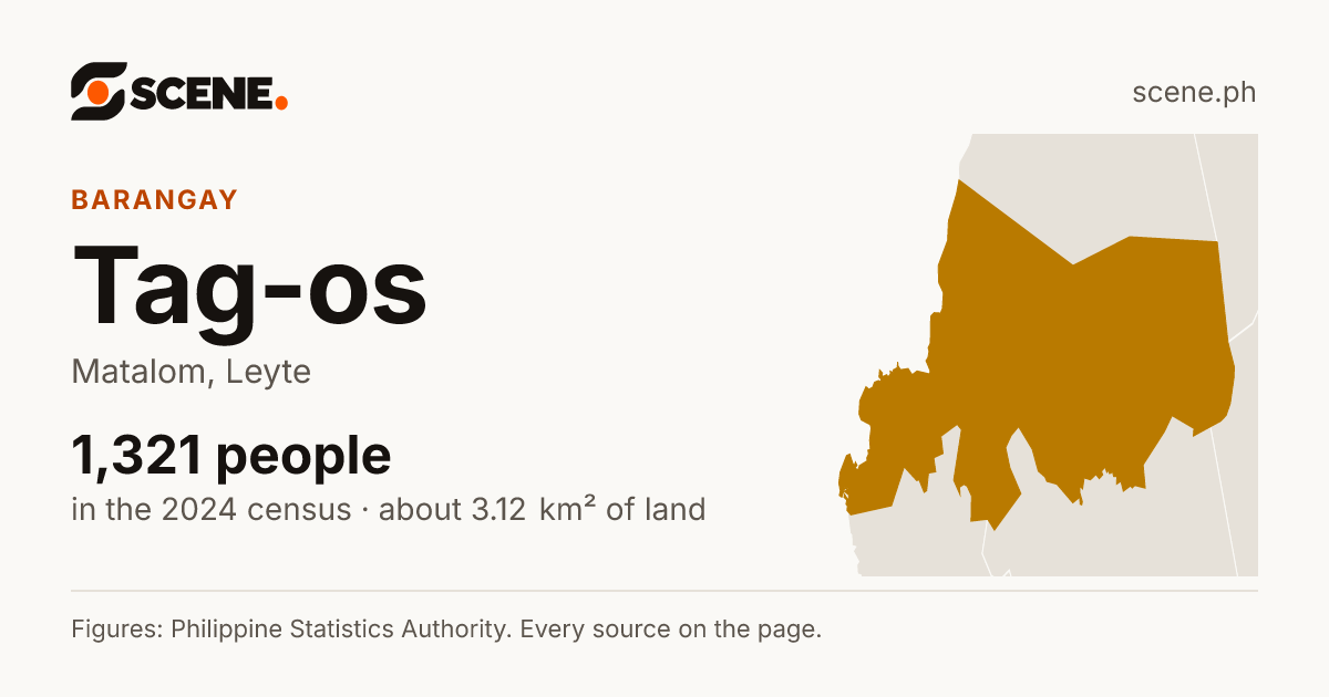 Tag-os, Matalom, barangay: 1,321 people in the 2024 census