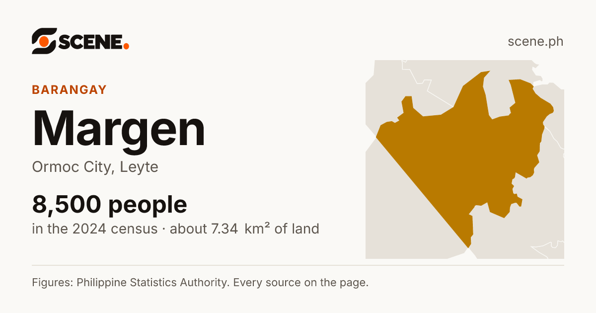 Margen, Ormoc City, barangay: 8,500 people in the 2024 census