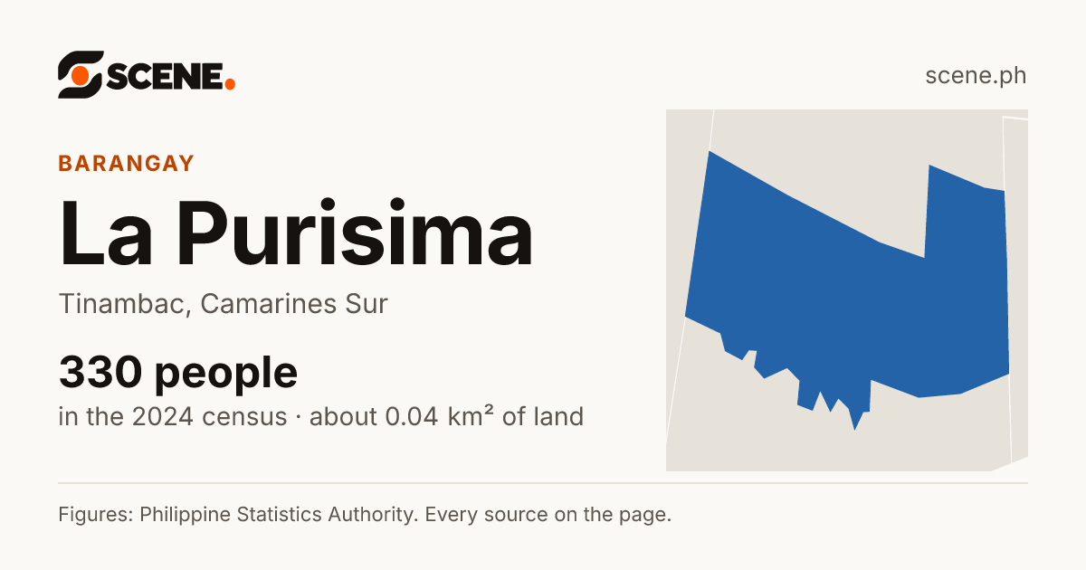 La Purisima, Tinambac, barangay: 330 people in the 2024 census