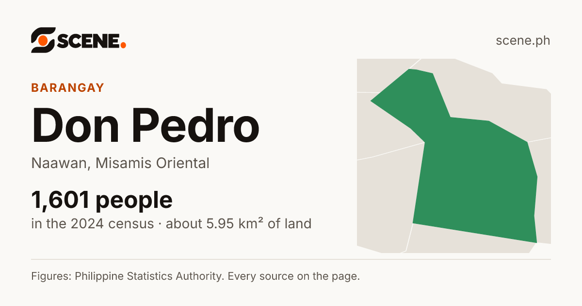 Don Pedro, Naawan, barangay: 1,601 people in the 2024 census