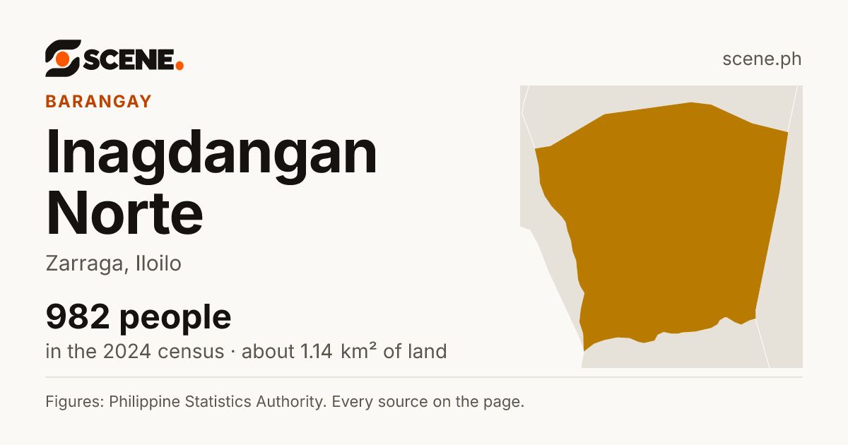 Inagdangan Norte, Zarraga, barangay: 982 people in the 2024 census