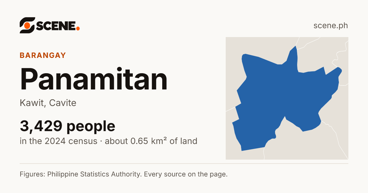 Panamitan, Kawit, barangay: 3,429 people in the 2024 census