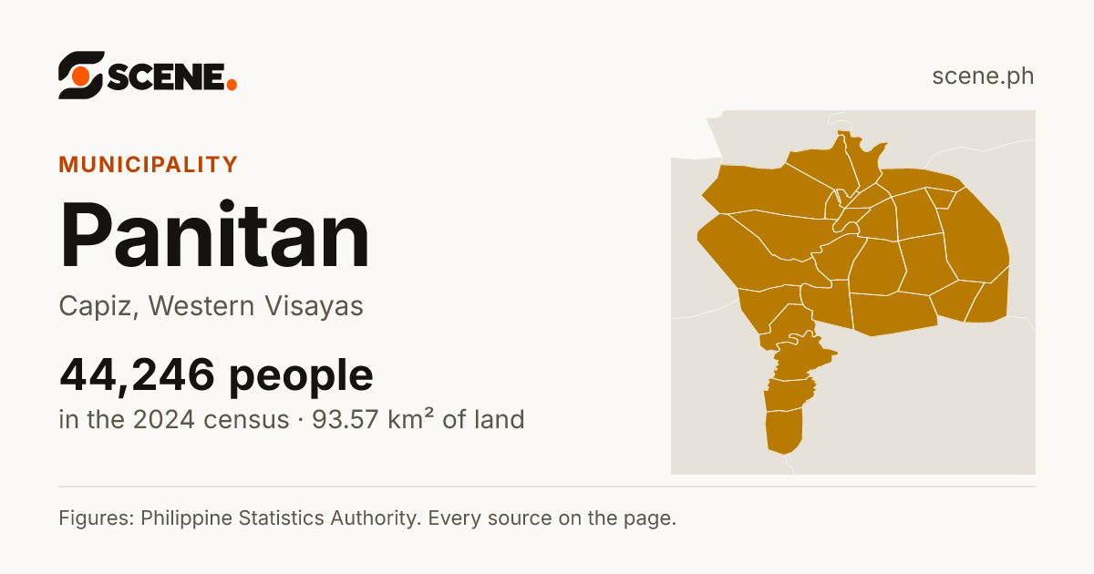 Panitan, Capiz, municipality: 44,246 people in the 2024 census