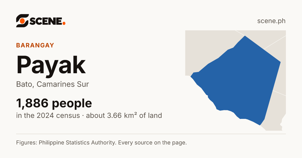 Payak, Bato, barangay: 1,886 people in the 2024 census