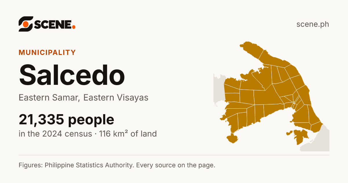Salcedo, Eastern Samar, municipality: 21,335 people in the 2024 census