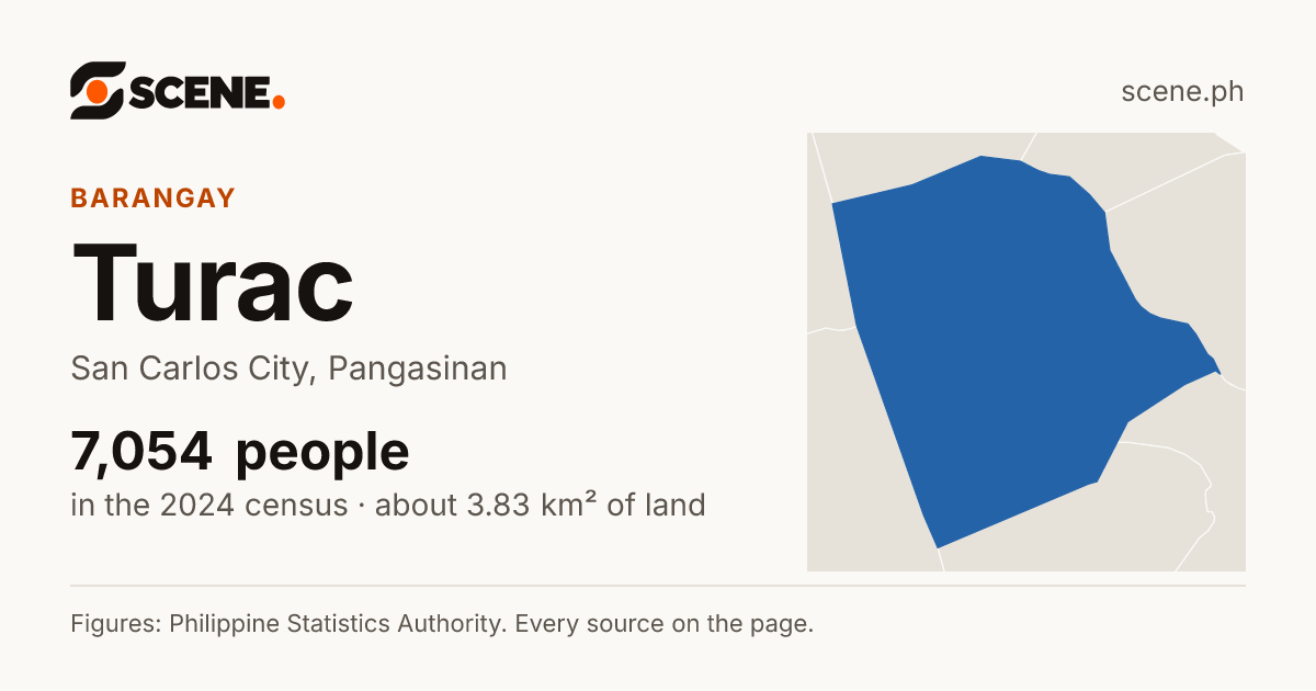 Turac, San Carlos City, barangay: 7,054 people in the 2024 census