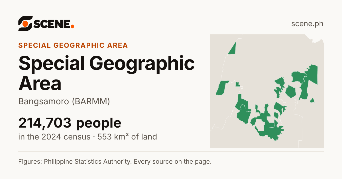 Special Geographic Area, special geographic area: 214,703 people in the 2024 census