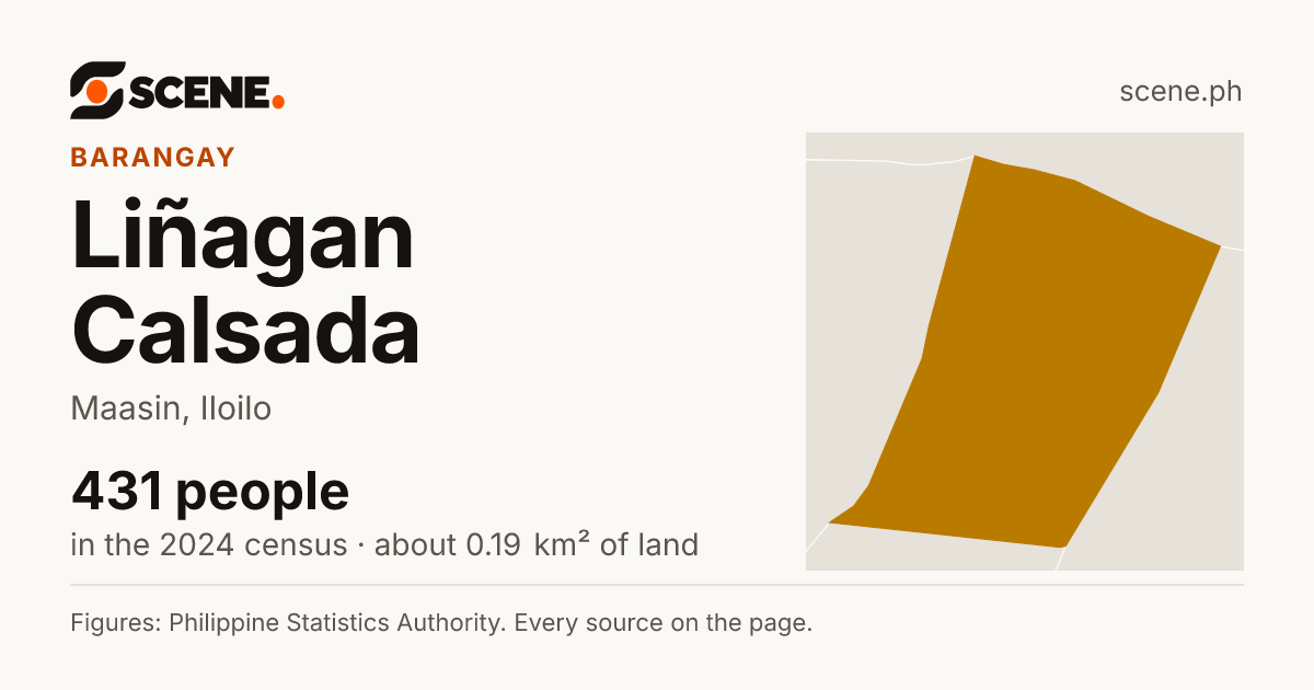 Liñagan Calsada, Maasin, barangay: 431 people in the 2024 census