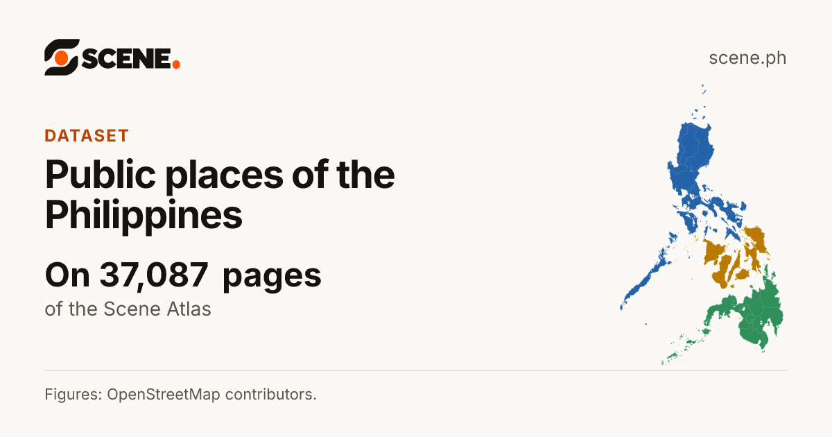 Public places of the Philippines, a dataset of the Scene Atlas shown on 37,087 pages.