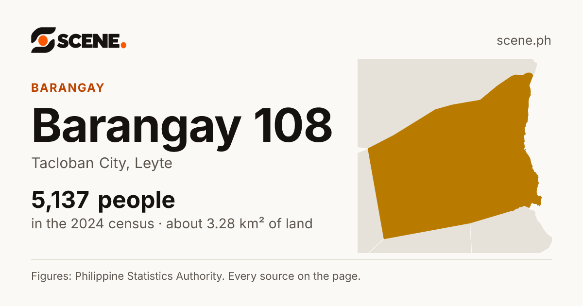 Barangay 108, Tacloban City, barangay: 5,137 people in the 2024 census