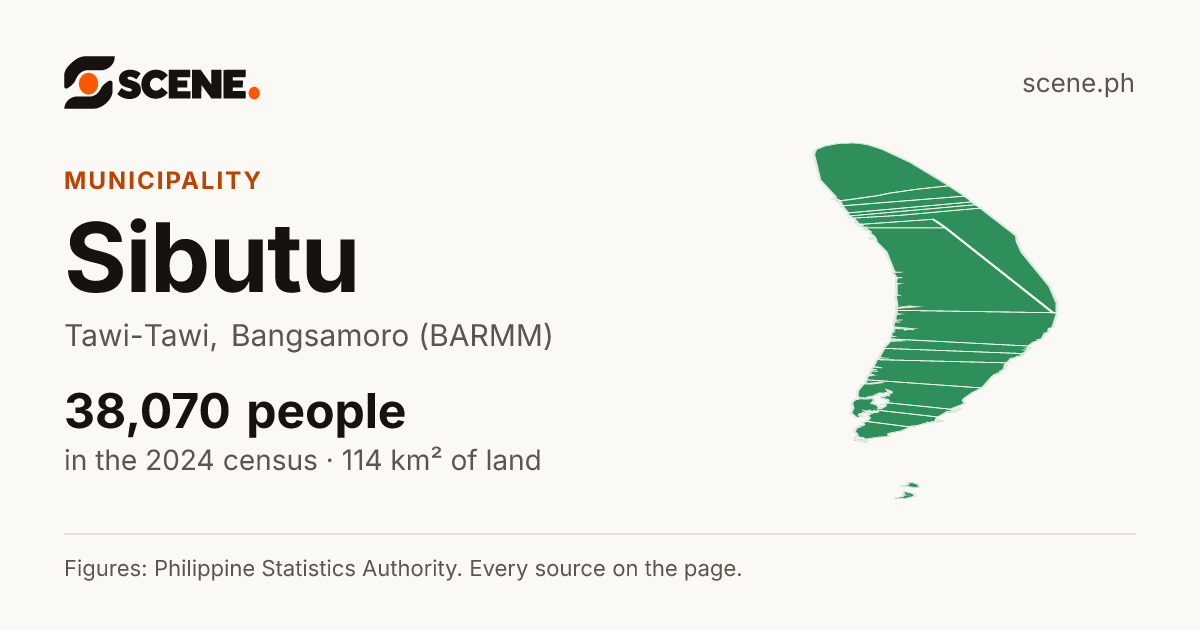 Sibutu, Tawi-Tawi, municipality: 38,070 people in the 2024 census